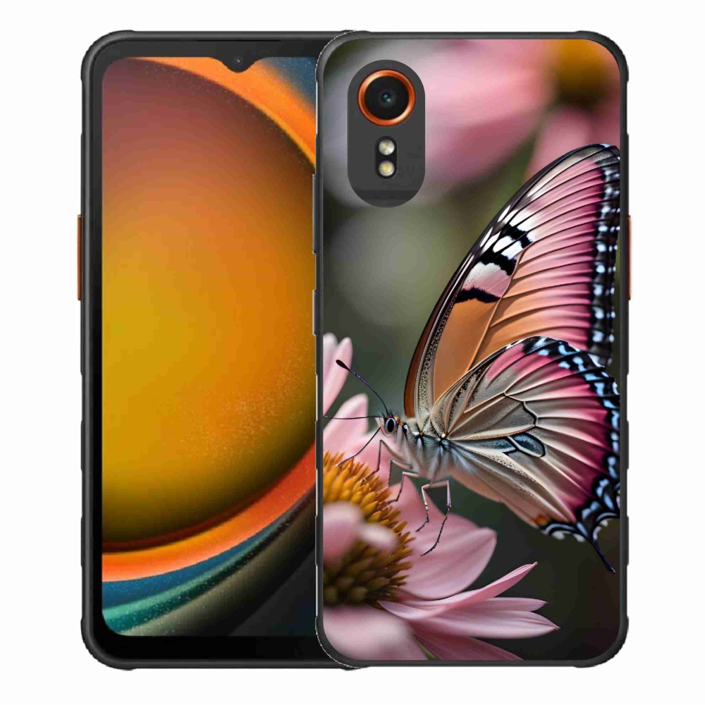 Gél borítás mmCase Samsung Galaxy Xcover 7 készülékhez - színes pillangó