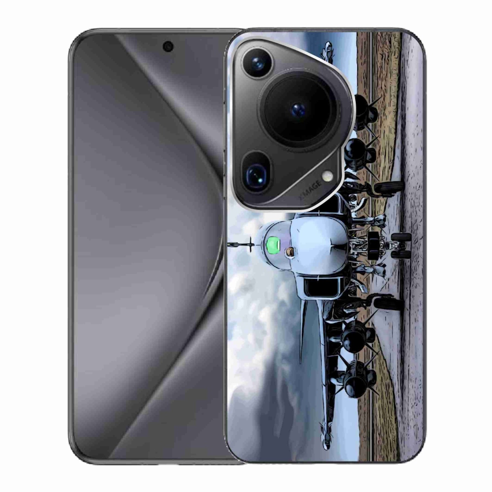 Gél borító mmCase a Huawei Pura 70 Ultra - katonai repülőgépekhez