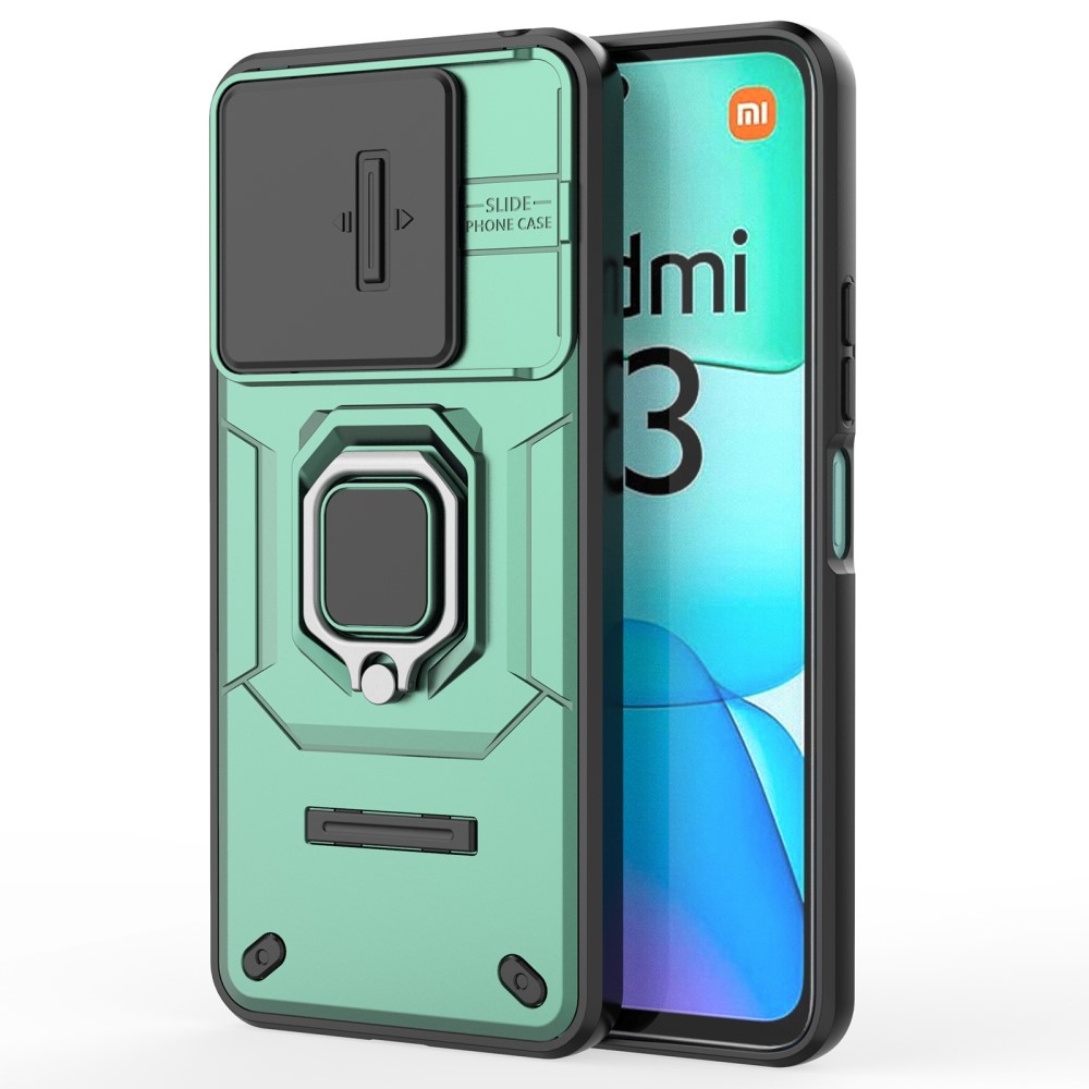 Lencseálló hibrid védőburkolat Xiaomi Redmi 13 4G/Poco M6 4G készülékhez - zöld