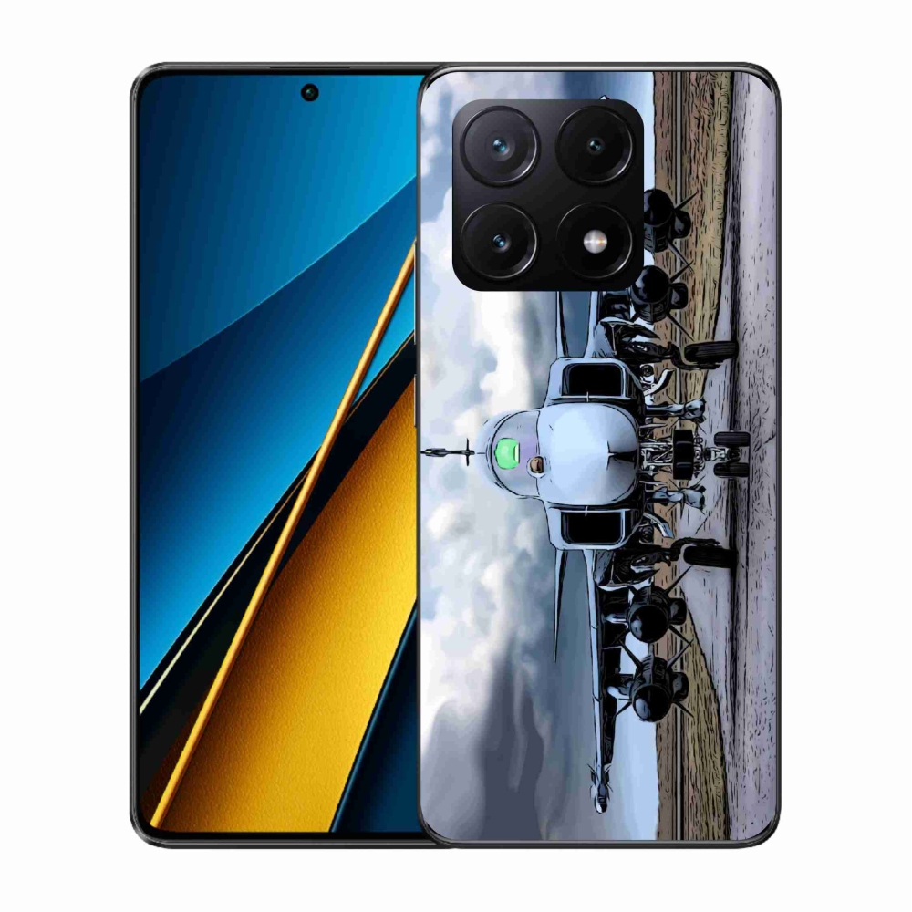 Gélburkolat mmCase a Xiaomi Poco X6 Pro 5G számára - katonai repülőgépek
