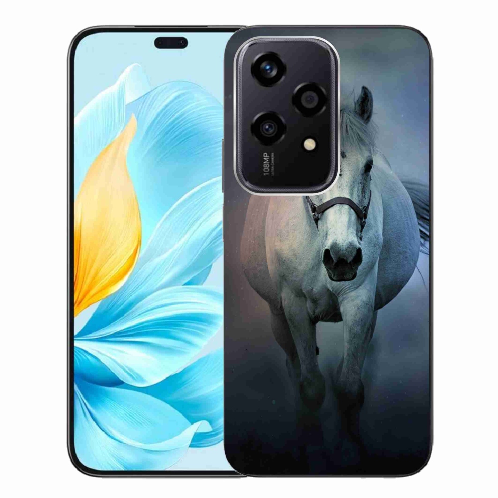 Gél tok mmCase a Honor 200 Lite 5G számára - futó fehér ló