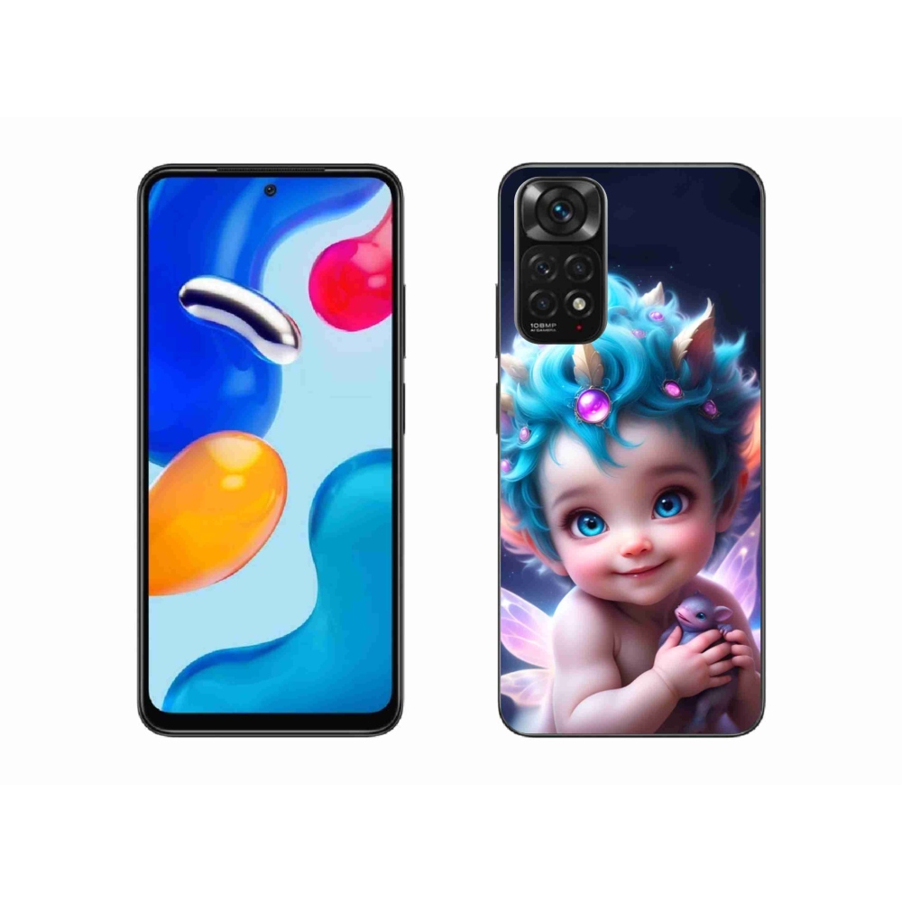 Gél borítás mmCase a Xiaomi Redmi Note 11S 4G-hez - baba pillangószárnyakkal