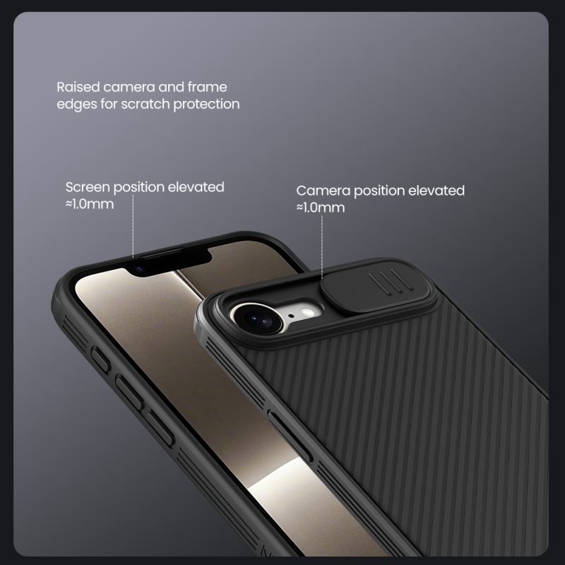 Nillkin CamShield PRO hátlap az Apple iPhone 16e készülékhez Mélyzöld