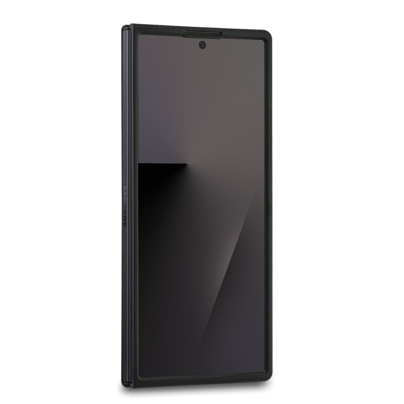 Guess PU bőr 4G színes gyűrűs mágneses hátlap Samsung Galaxy Z Fold 7 fekete