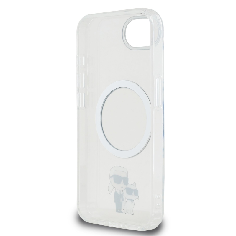 Karl Lagerfeld IML Karl és Choupette MagSafe MagSafe hátlap iPhone 16e-hez Átlátszó