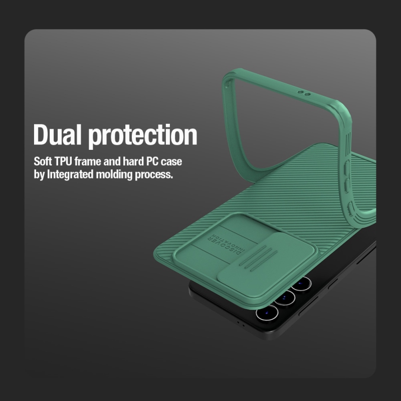 Nillkin CamShield PRO mágneses hátlap a Samsung Galaxy S24+ készülékhez Fekete