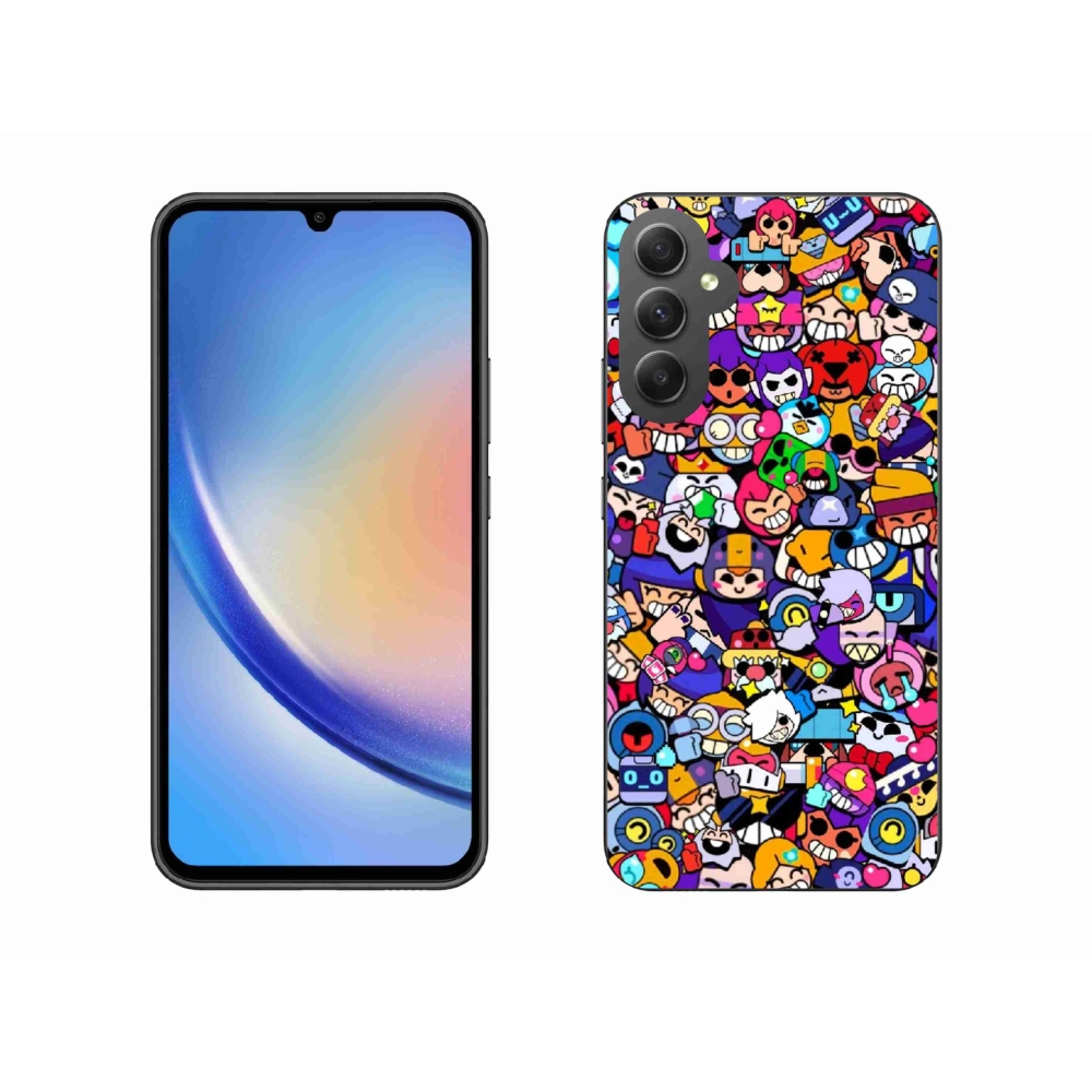 Gél borítás mmCase Samsung Galaxy A34 5G - verekedős csillagok 2