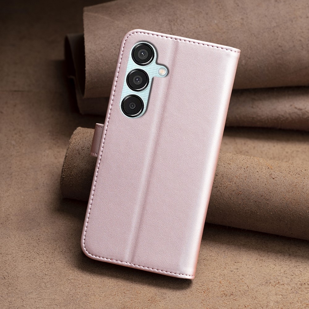 BNF könyvtáska Samsung Galaxy M15 5G - rózsaarany színű