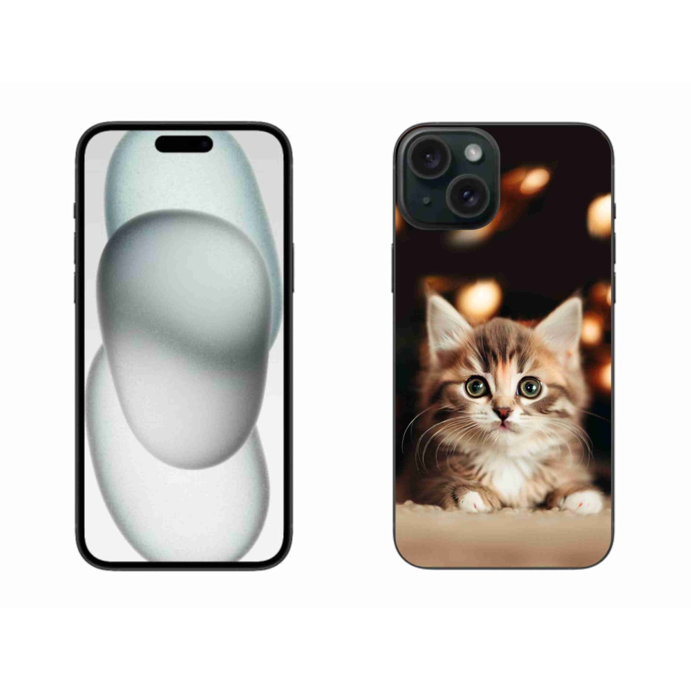 Gél borítás mmCase iPhone 15 Plus készülékhez - aranyos cica 2