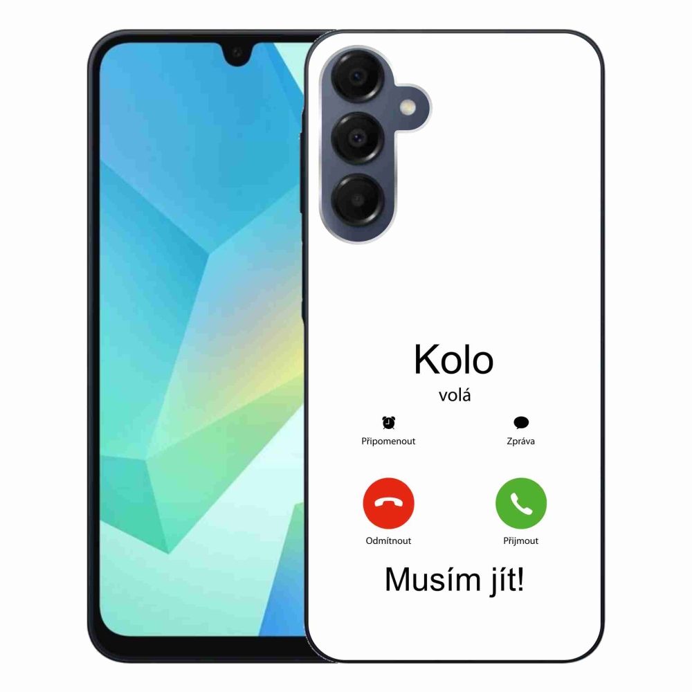 Gél borítás mmCase Samsung Galaxy A16 4G/5G - kerek hívások fehér háttérrel