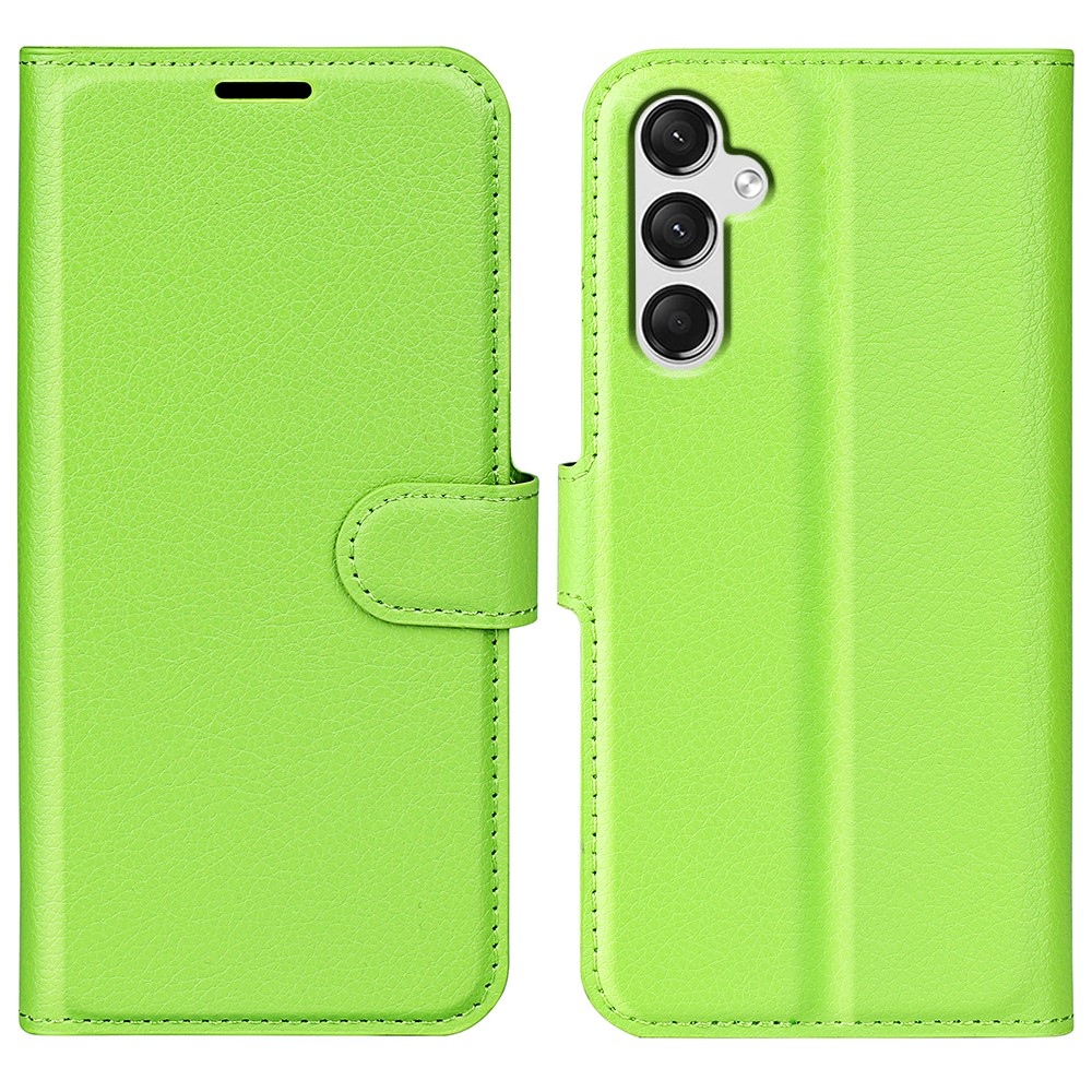 Litchi könyv tok Samsung Galaxy A25 5G - zöld