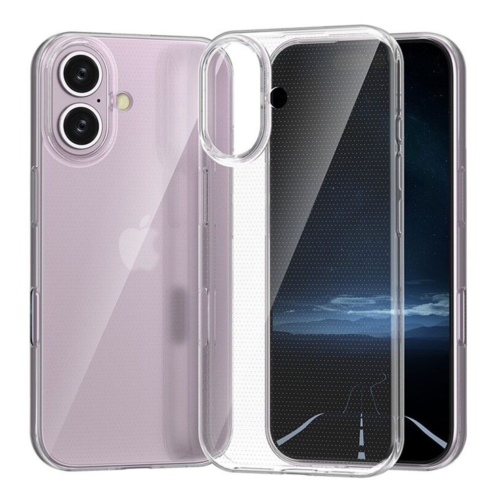 Átlátszó zselés tok iPhone 16 készülékhez - átlátszó