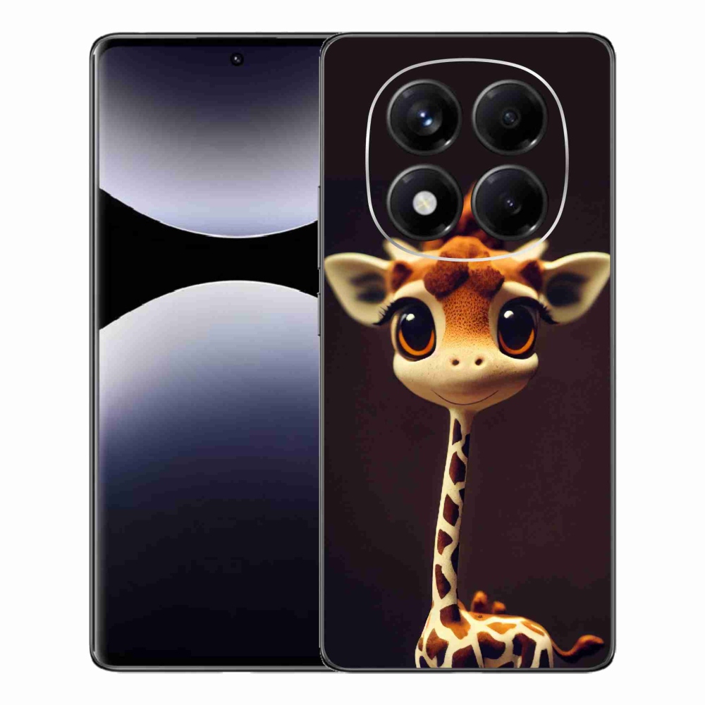 Gél borítás mmCase a Xiaomi Redmi Note 14 Pro számára - kis zsiráf