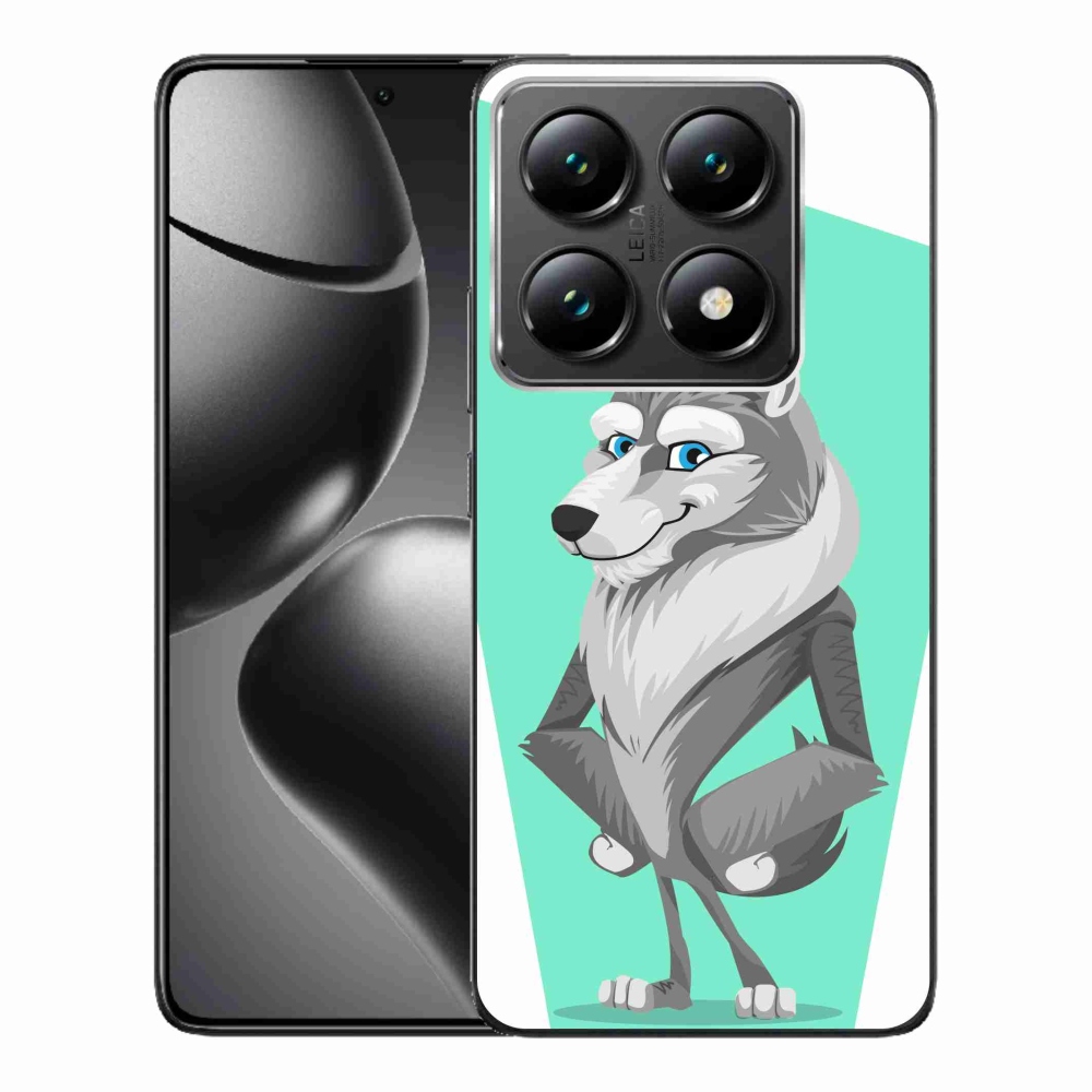 Gél borítás mmCase a Xiaomi 14T Pro számára - rajzfilm farkas