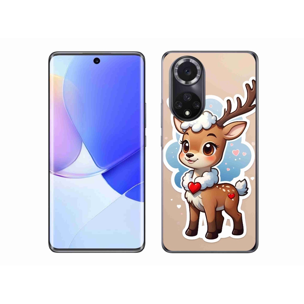 Gél borítás mmCase a Huawei Nova 9 készülékhez - rajzfilm rénszarvas