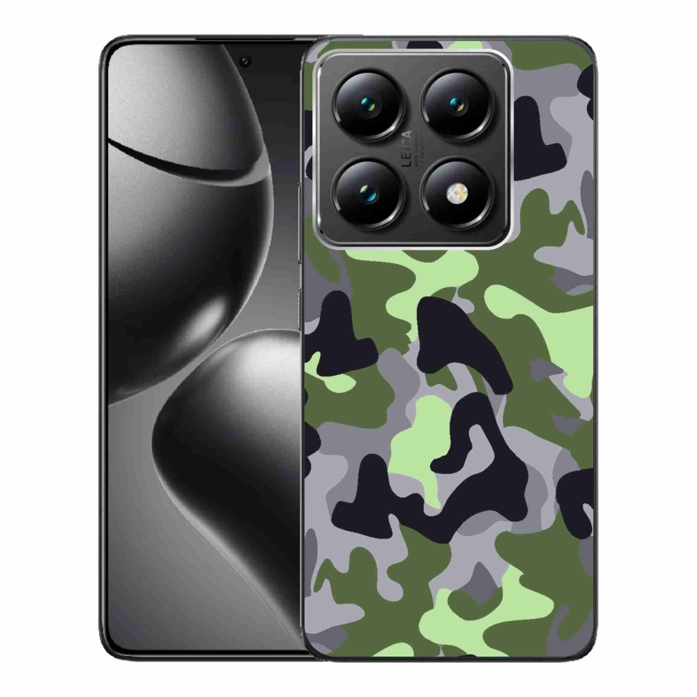 Gél borítás mmCase a Xiaomi 14T Pro számára - terepszínű minta 7