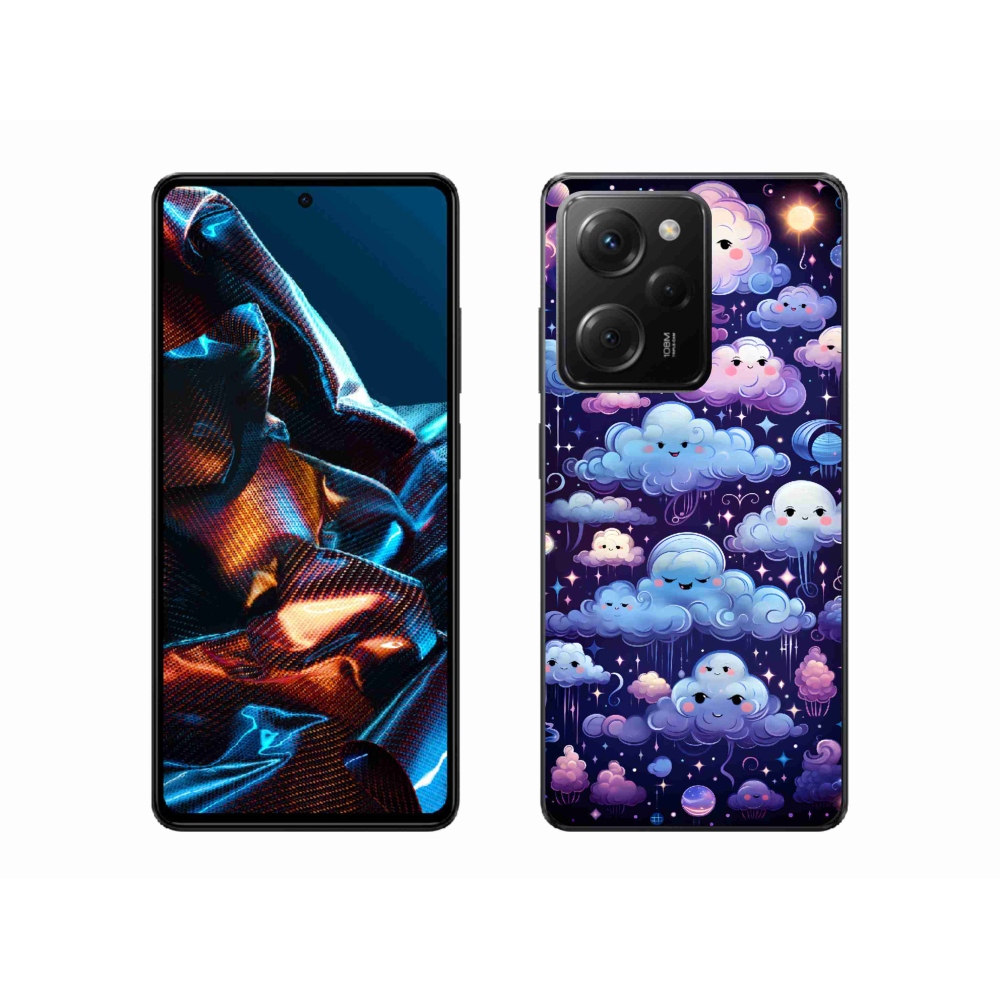 Gél borítás mmCase a Xiaomi Poco X5 Pro 5G számára - felhők