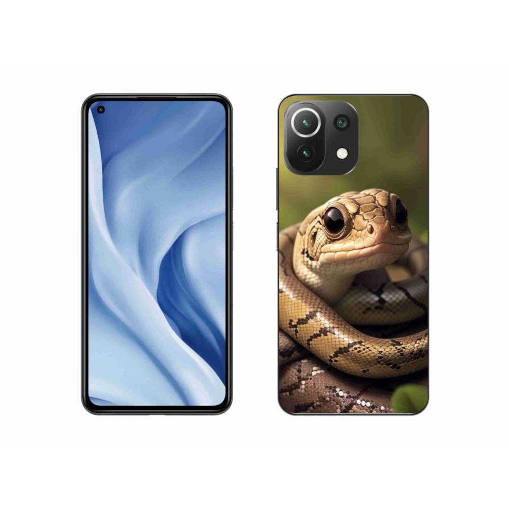 Gél borítás mmCase a Xiaomi Mi 11 Lite 4G/5G-hez - kígyó 1
