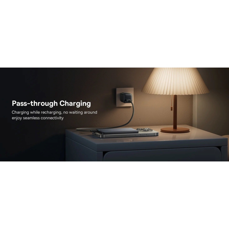 Baseus PicoGo AM41 20W mágneses külső akkumulátor 5000mAh natúr titán