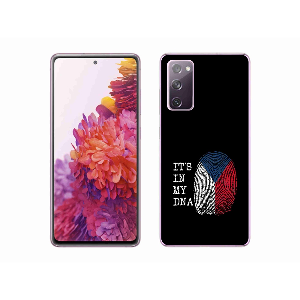Zselés borítás mmCase Samsung Galaxy S20 FE - zászlós ujjlenyomat fekete háttérrel