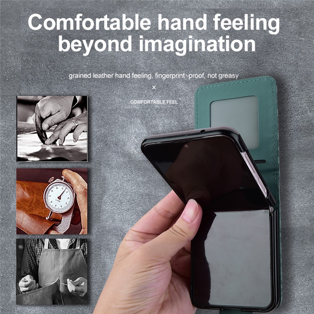 Gridy könyvtáska Samsung Galaxy Z Flip7 5G - zöld