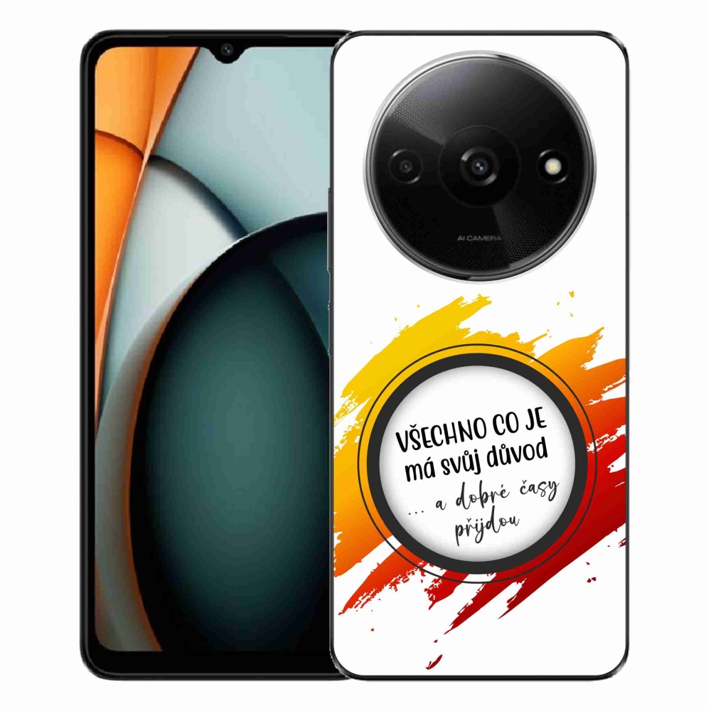 Gél borítás mmCase a Xiaomi Redmi A3-hoz - idézem 3 fehér háttér