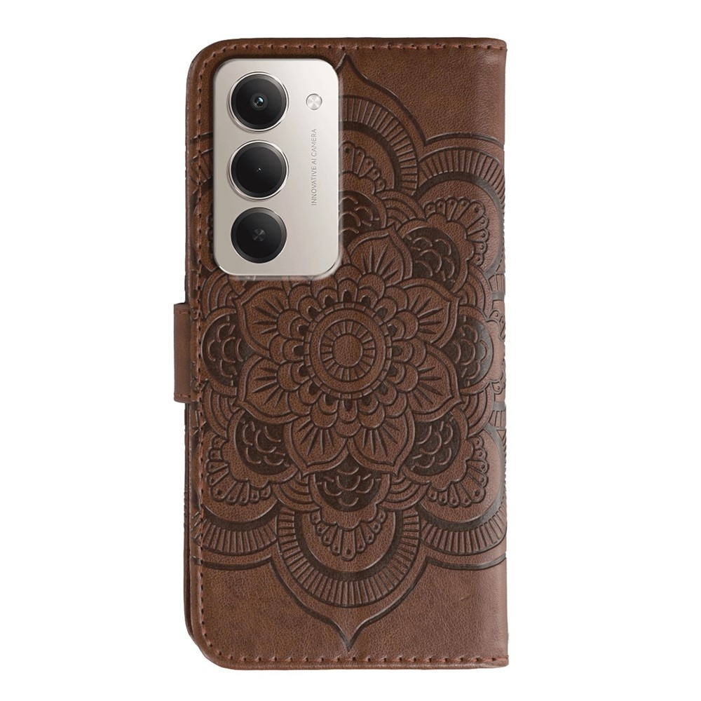 Mandala könyvtáska Xiaomi Redmi 15 5G - barna