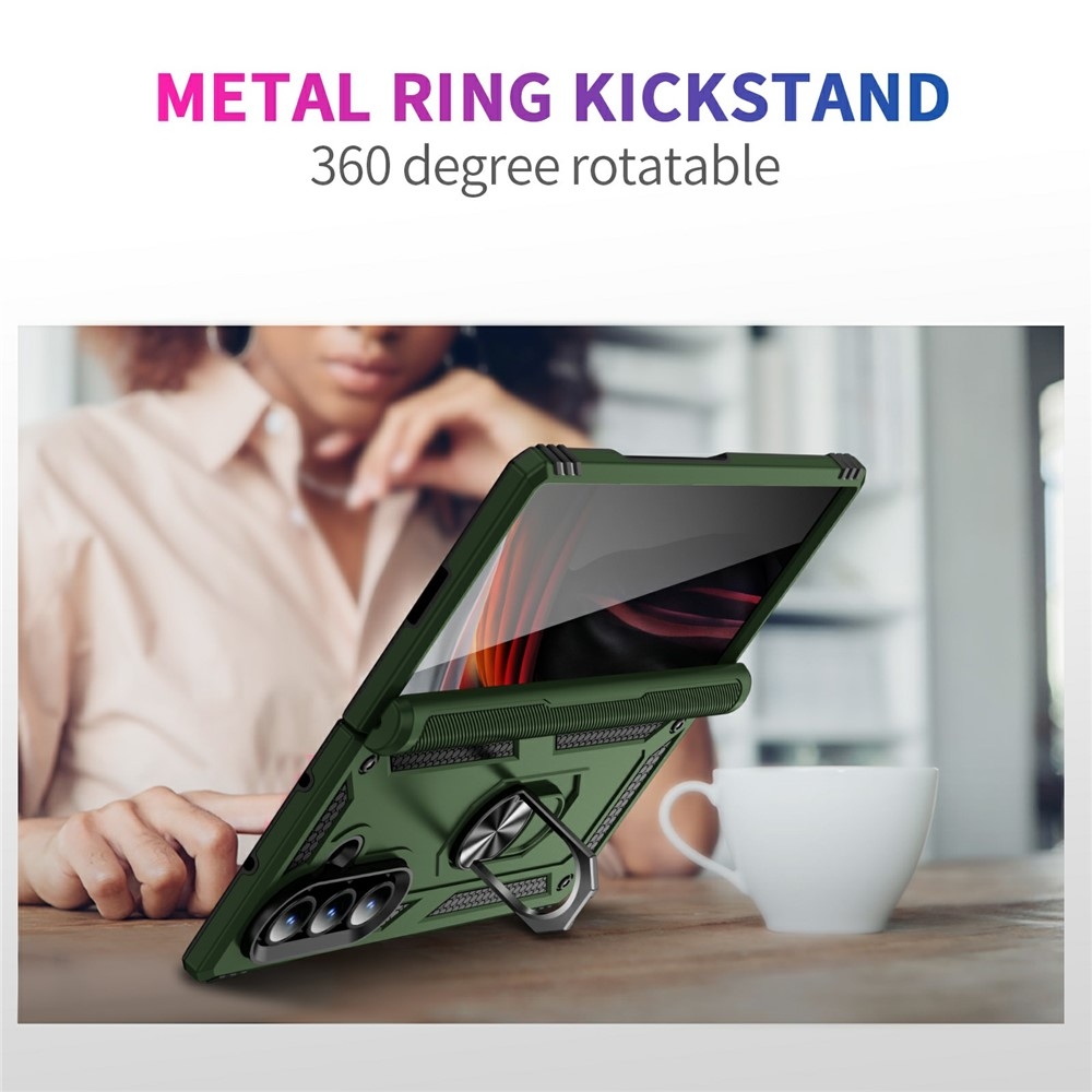 Gyűrűálló borítás Samsung Galaxy Z Fold7 5G készülékhez - zöld