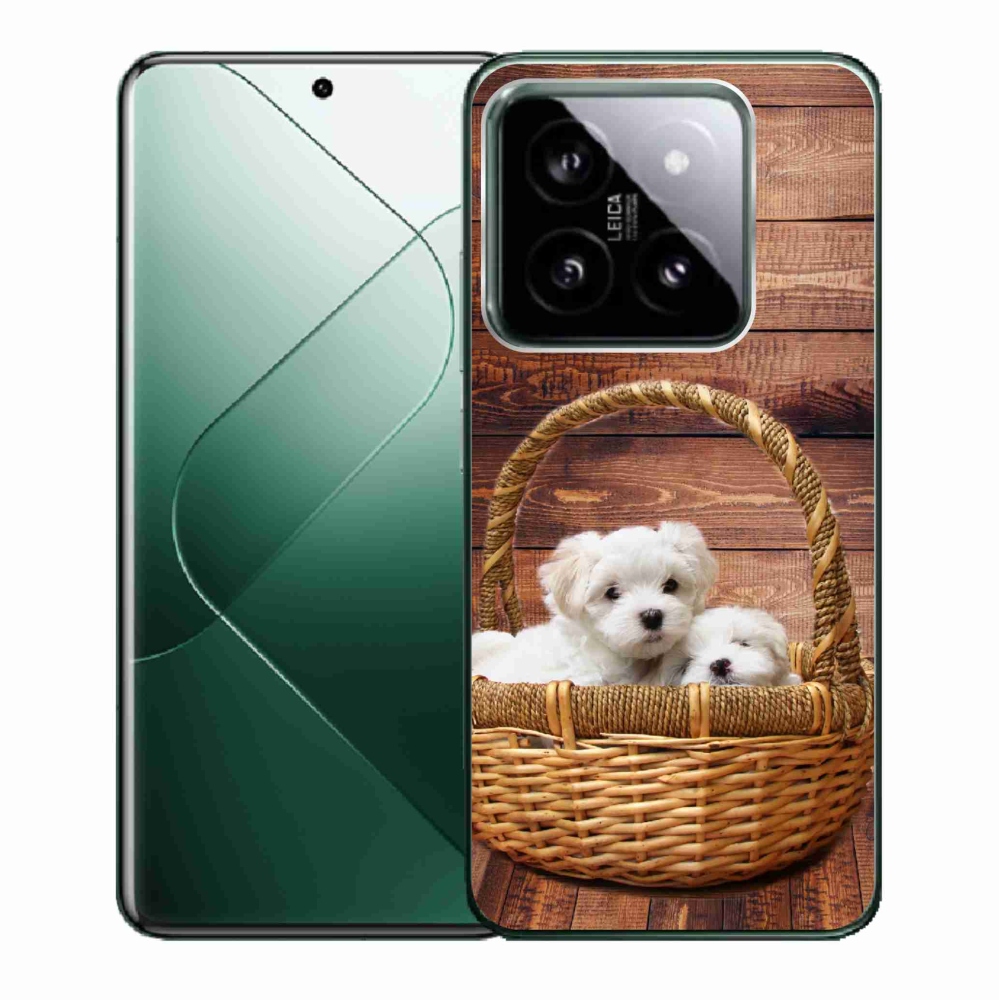 Gél borító mmCase a Xiaomi 14 - kölyökkutyákhoz