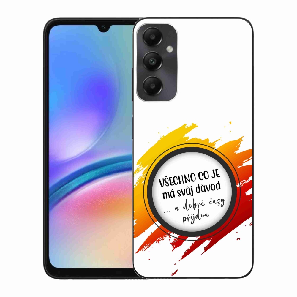 Gél borítás mmCase Samsung Galaxy A05s készülékhez - idézet 3 fehér háttér