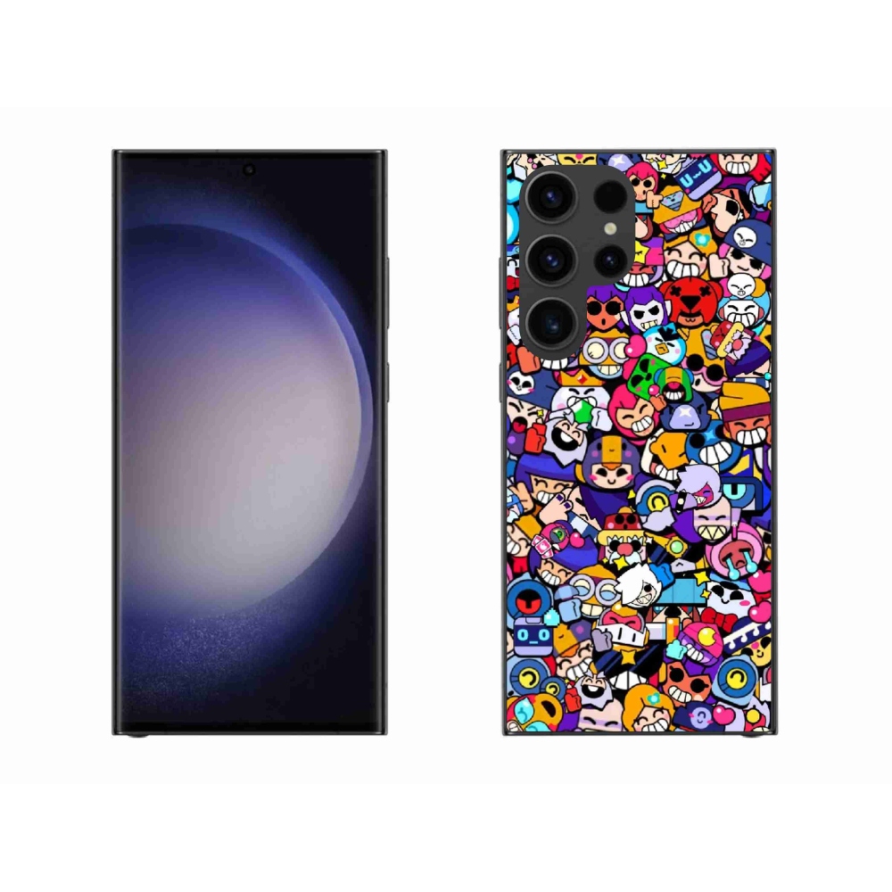 Gél borítás mmCase Samsung Galaxy S23 Ultra 5G - verekedős csillagok 2