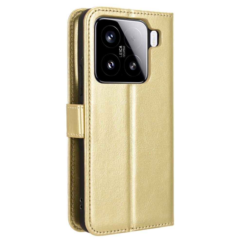 Őrült könyv tok Xiaomi 15 Pro-hoz - arany színű