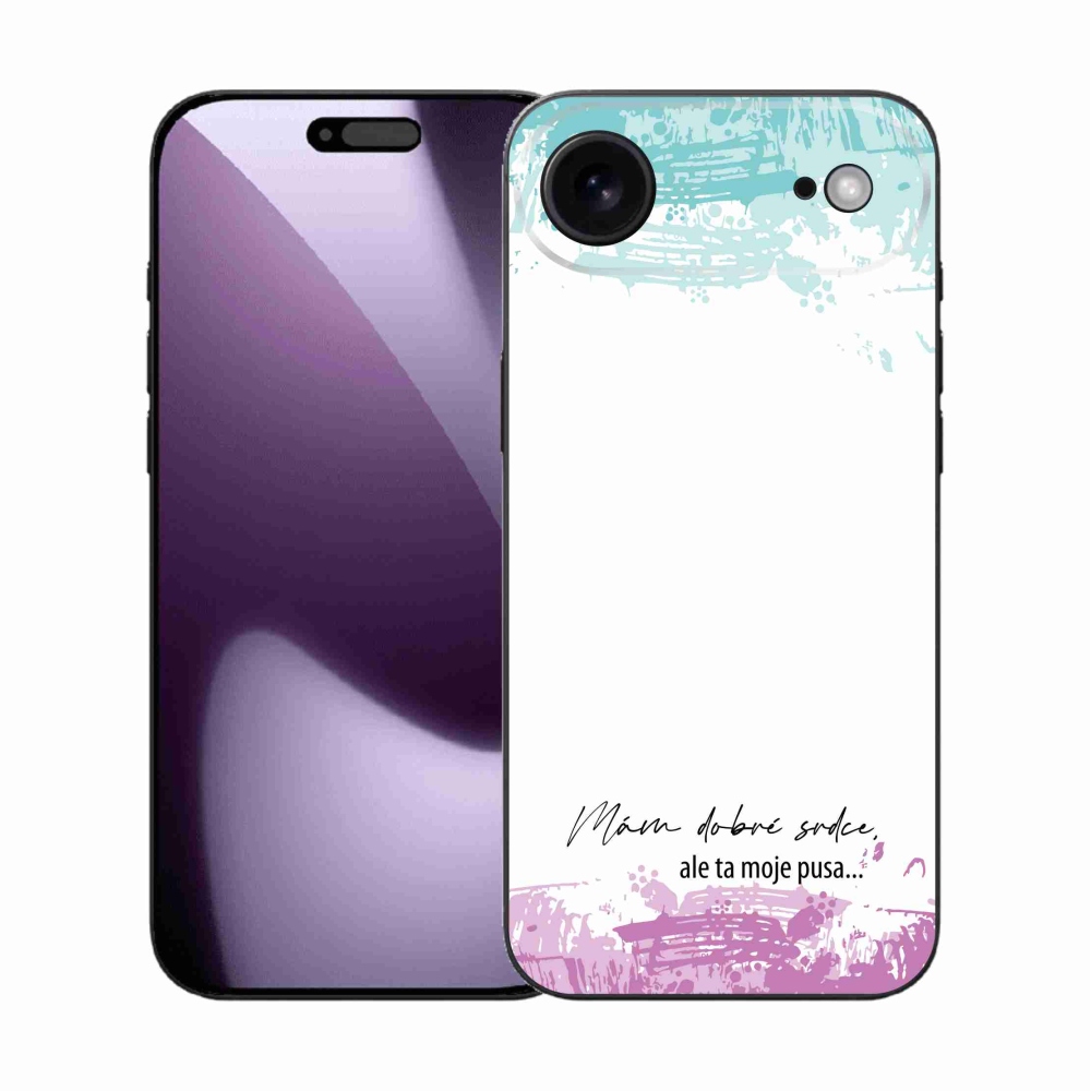 Gél borítás mmCase iPhone 17 Air készülékhez - vicces szöveg 3 fehér háttér