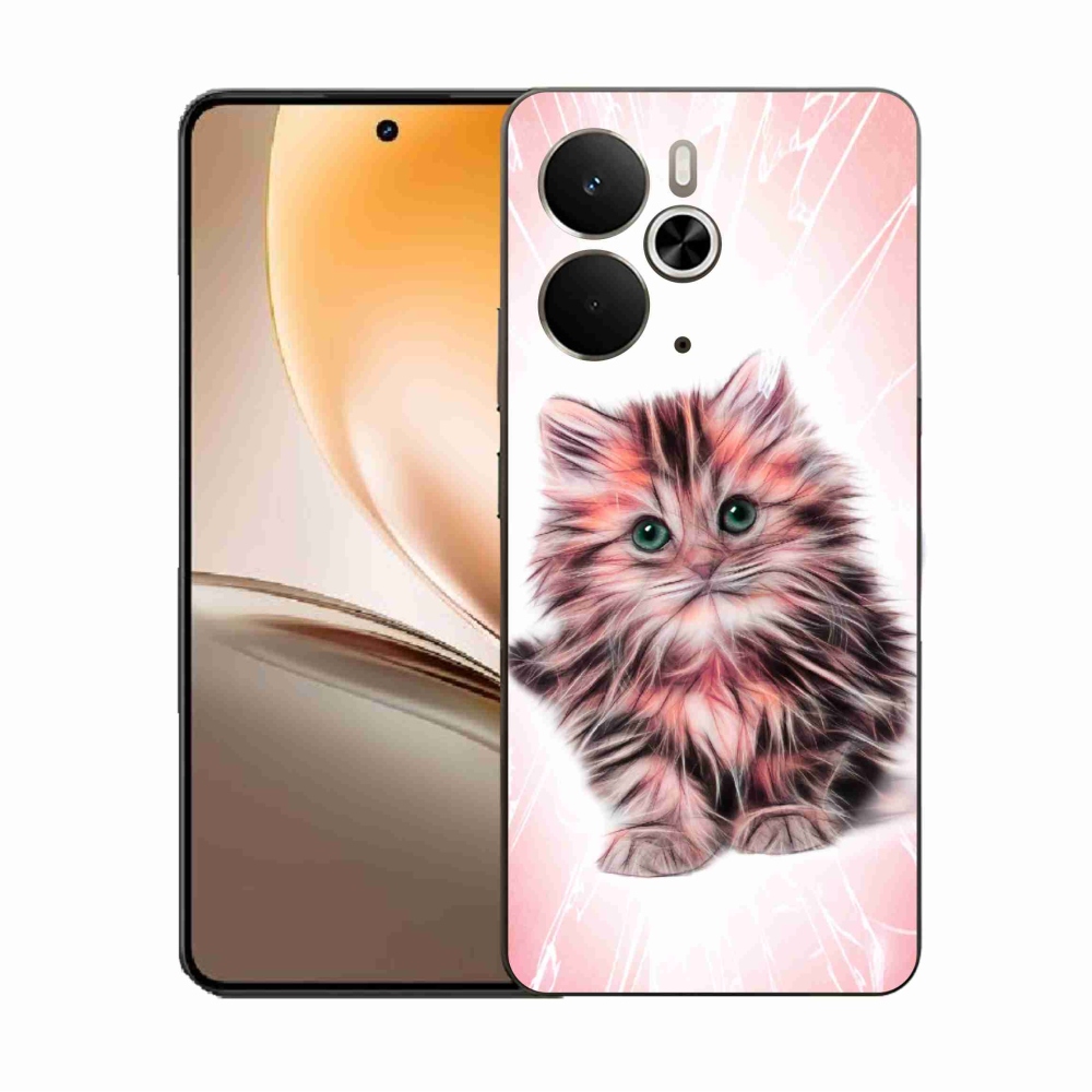 Gél borítás mmCase a Realme 14 5G készülékhez - aranyos cica