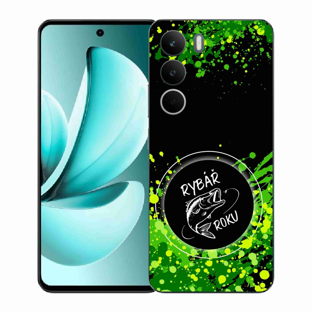 Gél borító mmCase a Realme C71 készülékhez - az év halászának fekete háttere