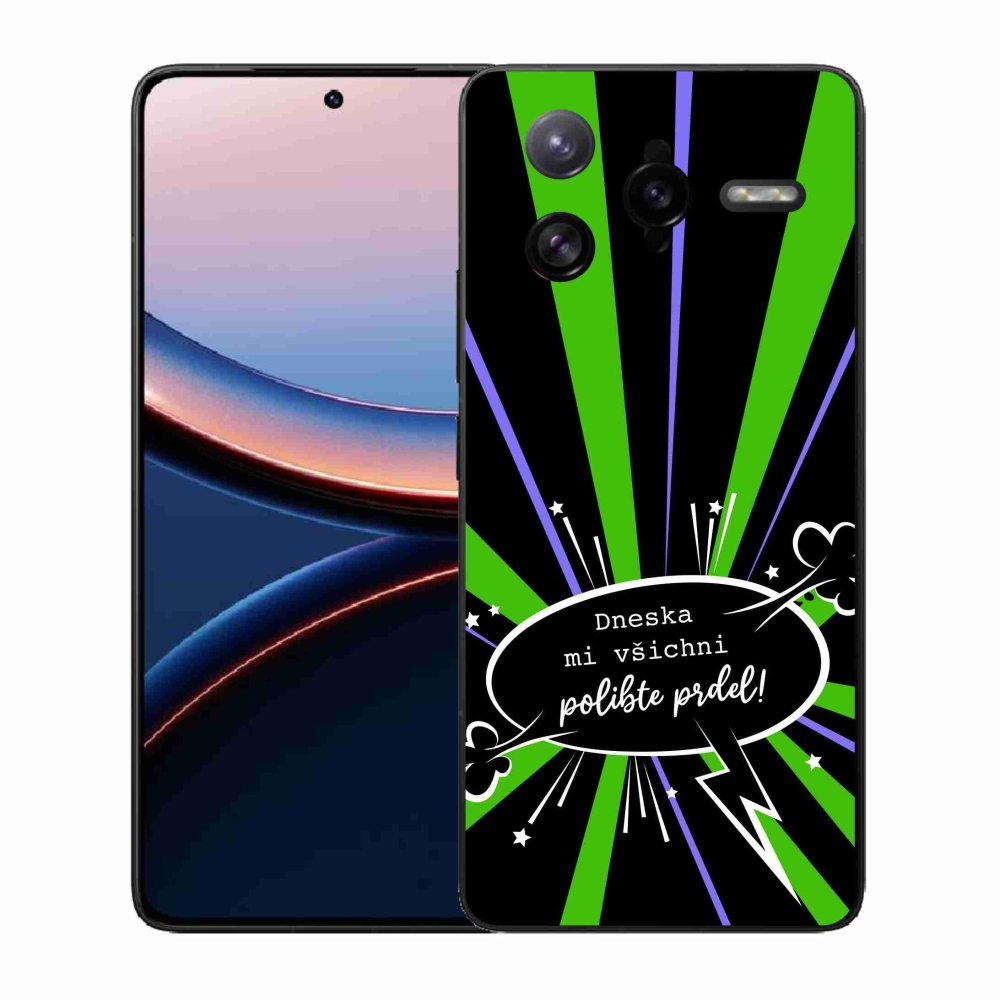 Gél borító mmCase a Xiaomi Poco F7 Ultra számára - vicces szöveg 15 fekete háttér