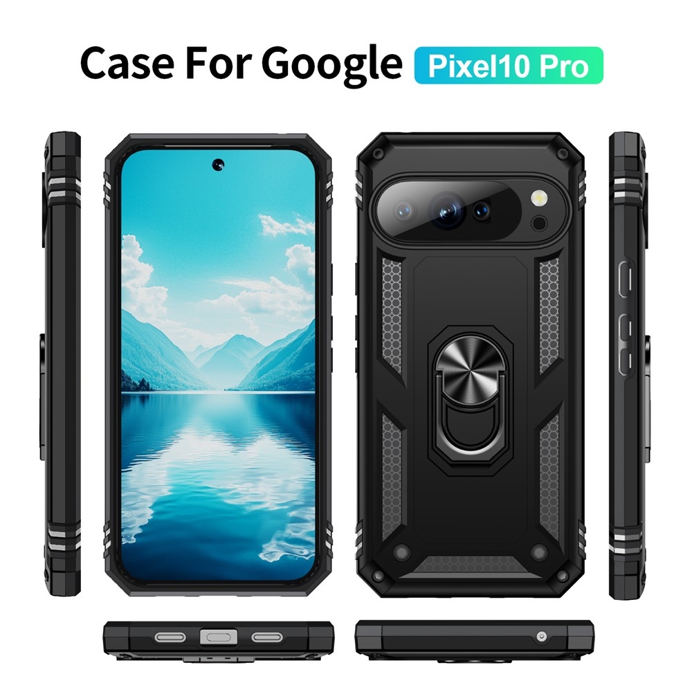 Gyűrűálló borítás a Google Pixel 10 Pro/Pixel 10 készülékhez - fekete