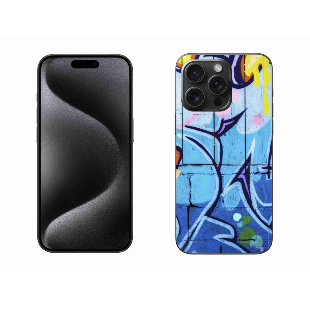 Zselés borítás mmCase iPhone 15 Pro Max készülékhez - graffiti