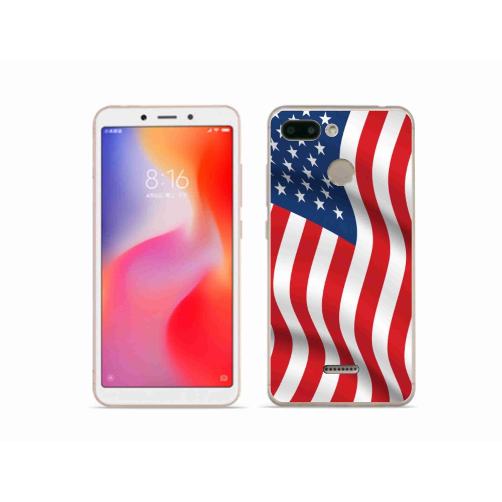 Gél borítás mmCase a Xiaomi Redmi 6 számára - amerikai zászló