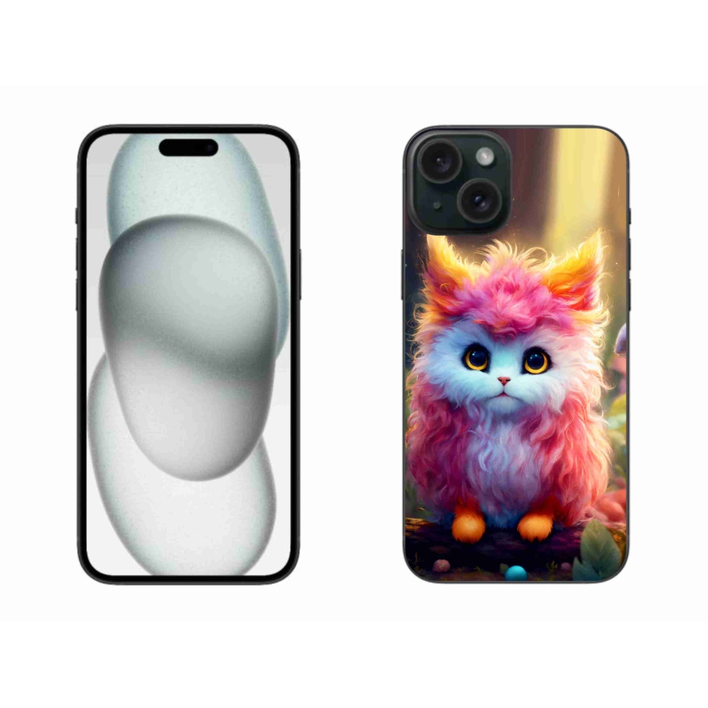 Gél borítás mmCase iPhone 15 Plus készülékhez - aranyos cica 5