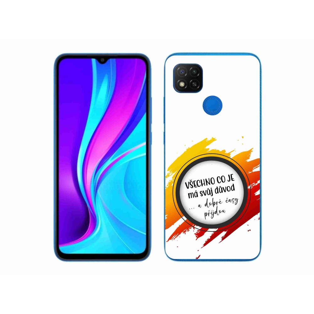 Gél borítás mmCase a Xiaomi Redmi 9C-hez - idézet 3 fehér háttér