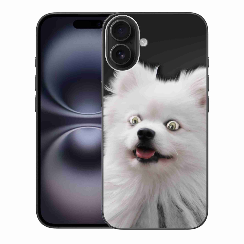 Zselés borítás mmCase iPhone 16 Plus készülékhez - fehér tipp