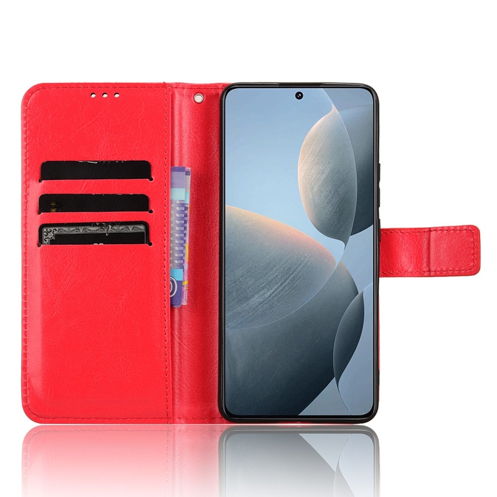 Tárcás könyv tok Xiaomi Poco X6 Pro 5G - piros