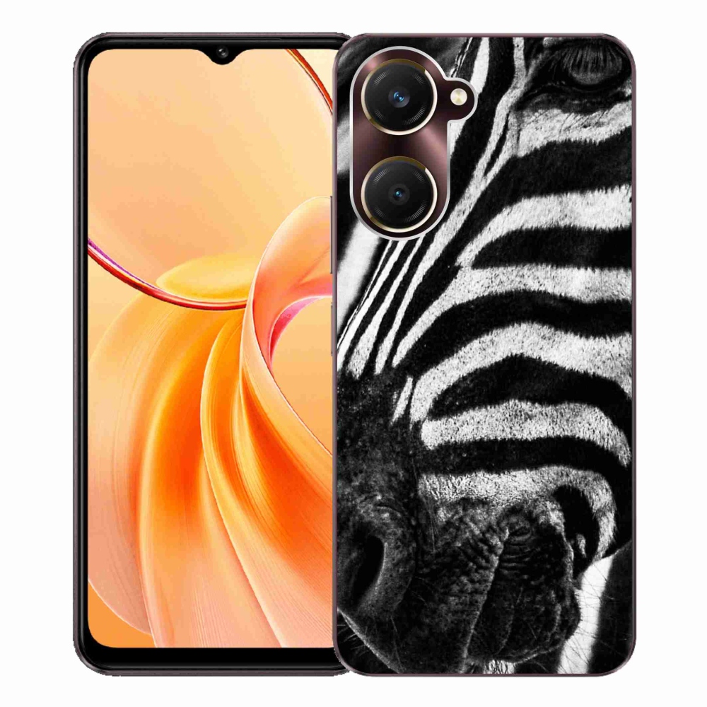 Zselés borítás mmCase a Vivo Y28s 5G készülékhez - zebra