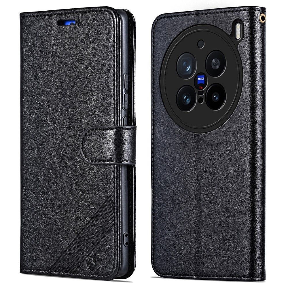 AZNS könyv tok a Vivo X200 Pro 5G készülékhez - fekete