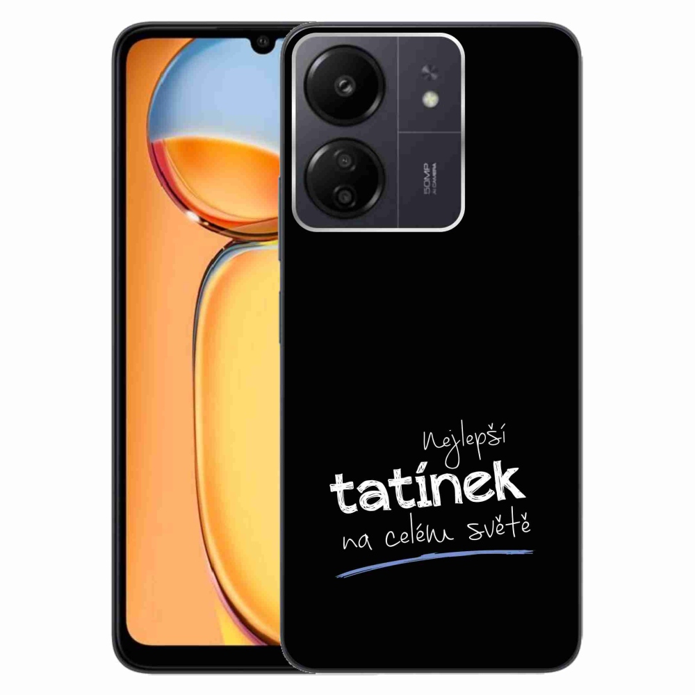Gél borító mmCase a Xiaomi Poco C65/Redmi 13C - legjobb apuci 4 fekete háttérrel
