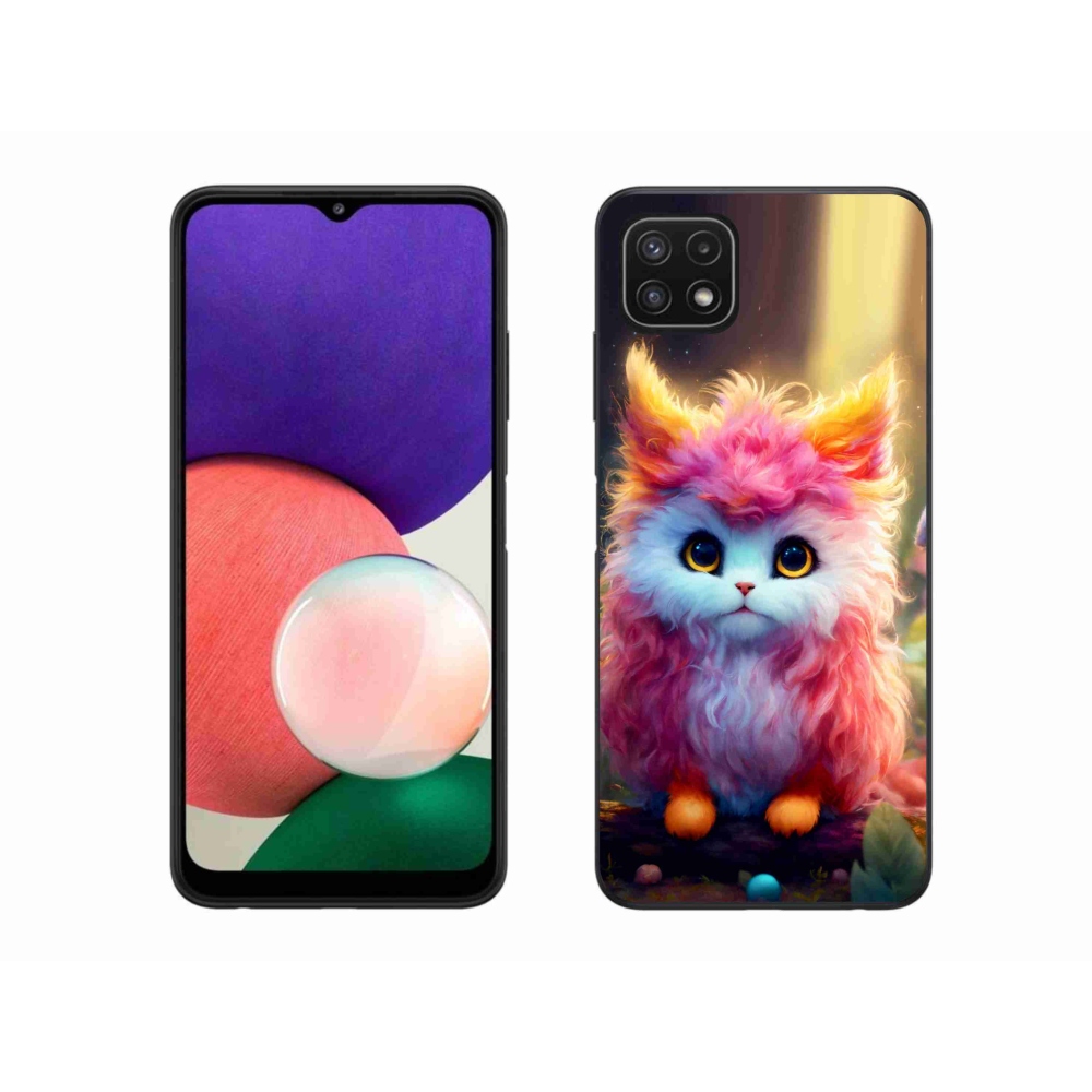 Gél borítás mmCase Samsung Galaxy A22 5G - aranyos cica 5