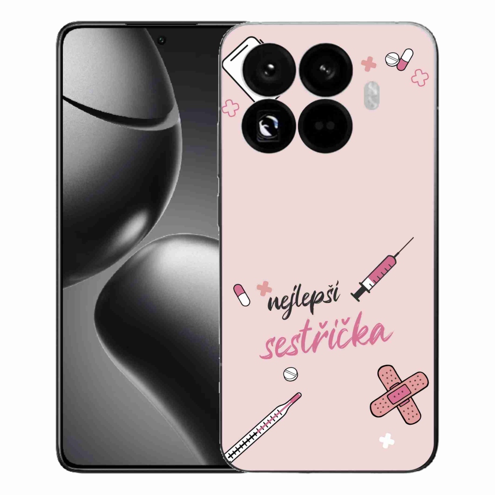 Gél borító mmCase a Xiaomi 15T Pro - legjobb kishúg rózsaszín háttérrel