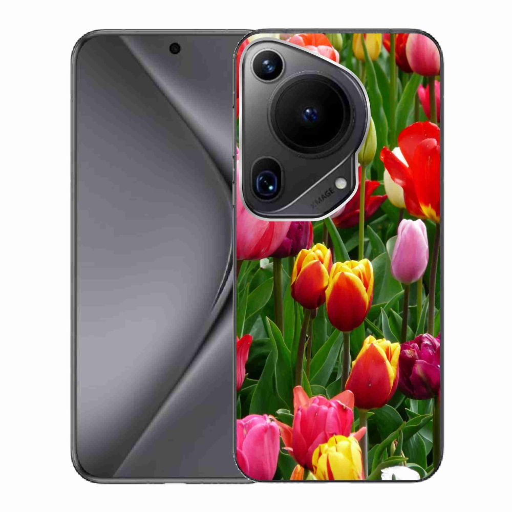 Gél borító mmCase a Huawei Pura 70 Ultra készülékhez - tulipánok