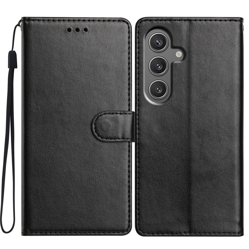 Vérrögök könyv tok Samsung Galaxy S25-hez - fekete